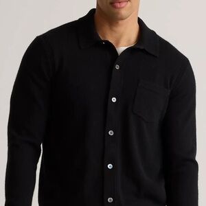 Like New Quince Washable Cashmere Black Button-Up Cardigan - size large